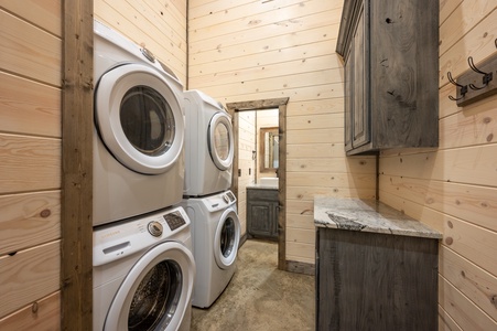 Laundry closet available for guests