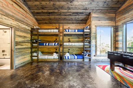 "Juice Box" Bunk/Game Room Suite - Downstairs (sleeps 6)