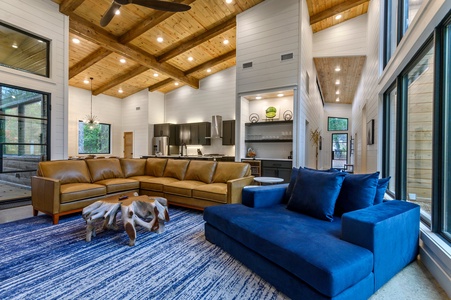 Plenty of seating for everyone in the living room