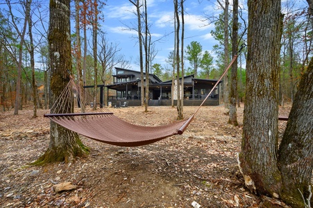 Kick your feet up and take an afternoon snooze in the hammock