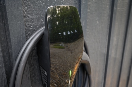 Tesla EV charger available for guests