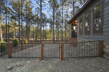 Fully fenced yard perfect for guests traveling with pups