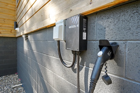 EV charging station available for guest use