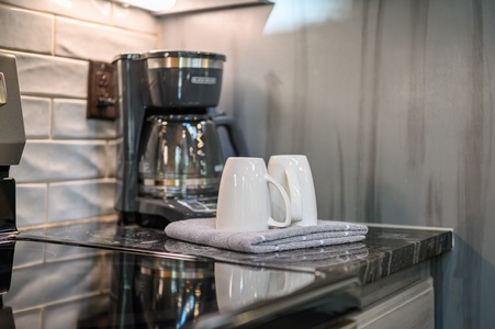 Begin your day with a hot cup of coffee