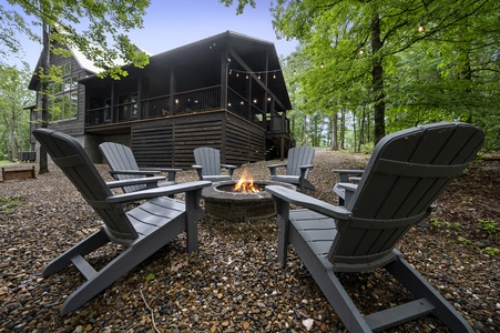 Enjoy roasting marshmallows over the fire!
