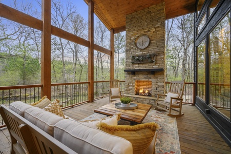 Beautiful view from outdoor living area