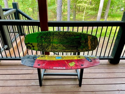 Wakeboard benches on the back deck