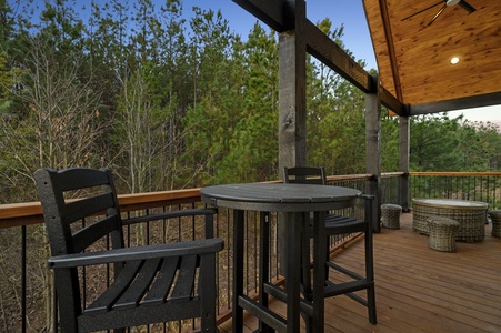 Private balcony off the bunk room
