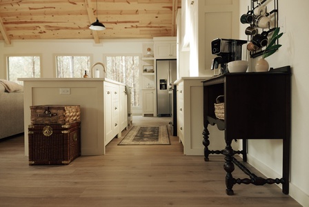 Side view of kitchen
