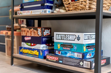 Selection of games and books available