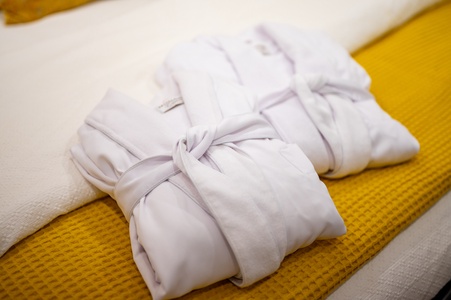 Snuggle up in complimentary robes during your stay