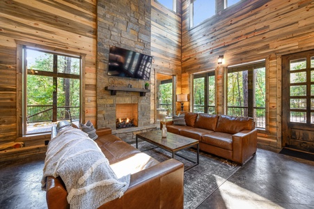 Open living room with plenty of natural light