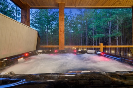 Take a relaxing soak in the hot tub