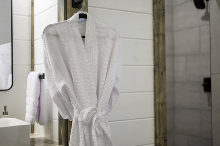 Cozy robes provided for use during your stay