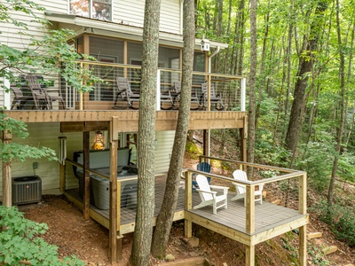 Porches and decks for relaxing with lake view
