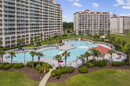 Take a refreshing dip in Barefoots Resort Pool only .5 mile away.