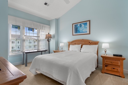 Check out this bedroom with the vaulted ceilings - you'll love it!