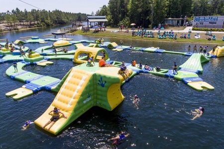 Shark Wake Park - Enjoy the Fun Floating Water Park and Wakeboard Park~ or Just Relax on the Water's Edge