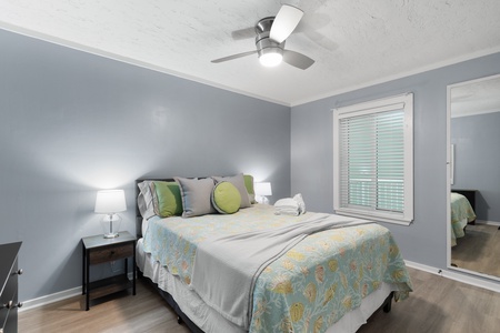 Sink into a welcoming bed