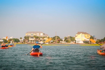 Kayaking in the Inlets of Cherry Grove - Beautiful Ocean Views and Inlet Calm