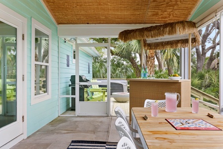 You will fall in love with the calming colors and beachy vibes throughout the home.