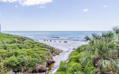 Legacy private beach access