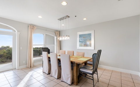 Dining Area with Breathtaking Beach Views