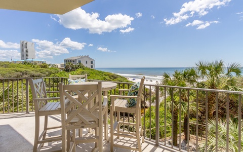 Gulf views from outdoor patio