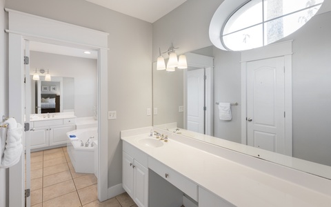 Primary Bathroom with a Convenient Double Vanity