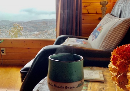 View from inside at Mountain Mama, a 3 bedroom cabin rental located in pigeon forge