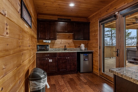 Mini kitchen area at Four Seasons Grand, a 5 bedroom cabin rental located in Pigeon Forge