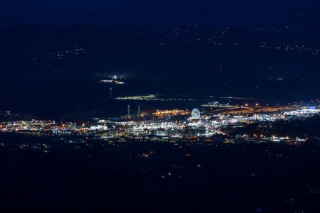 City lights views from Best View Ever! A 5 bedroom cabin rental located in Pigeon Forge