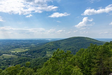 Hillside view at 4 States View, a 2 bedroom cabin rental located in Pigeon Forge