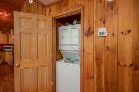 Laundry room at Hello Dolly, a 1 bedroom cabin rental located in Pigeon Forge