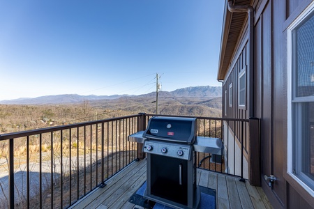 Gas grill at The Best View, a 5 bedroom cabin rental located in gatlinburg