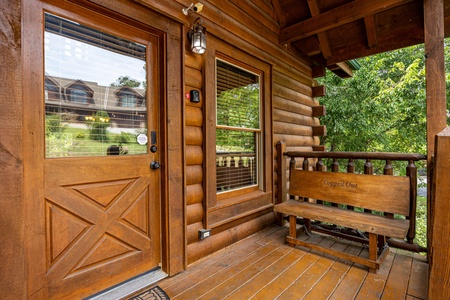 Front Porch with Bench at Logged Out