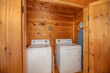 Laundry at Misty Mountain Escape, a 2 bedroom cabin rental located in Gatlinburg