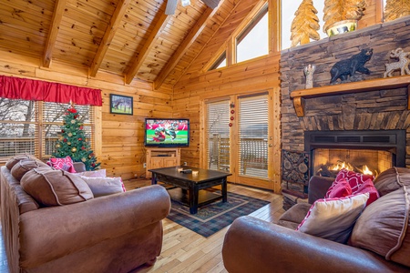 Livingroom and Fireplace at Parkview Panorama