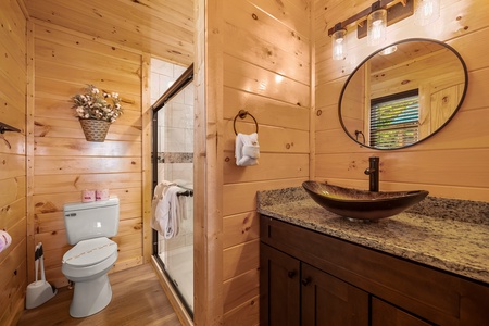 Bathroom with Walk-in Shower at Mountain Top Views