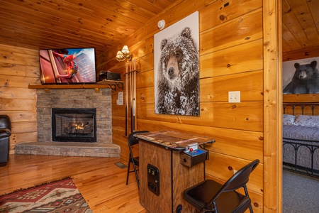 Game table at Mountain Laurel Lodge, a 4 bedroom cabin rental located in Pigeon Forge