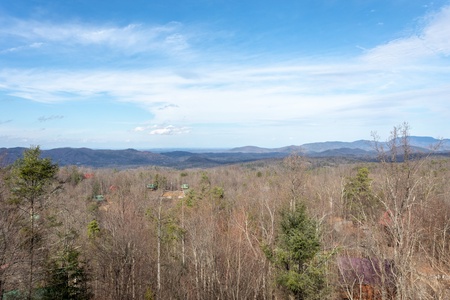 Mountain view at 5 Star View, a 3 bedroom cabin rental located in Gatlinburg