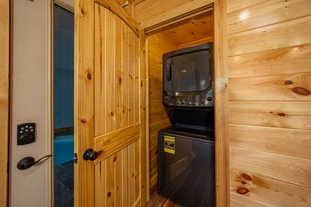 Washer and Dryer at Make A Splash, a 2 bedroom cabin rental located in gatlinburg