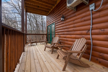 Wingback chairs at Mountain Pool & Paradise, a 3 bedroom cabin rental located in Pigeon Forge