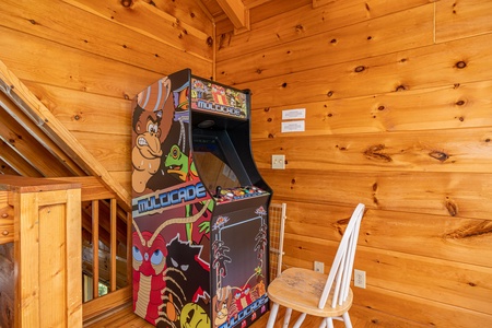 Arcade at The Great Outdoors, a 3 bedroom cabin rental located in Pigeon Forge