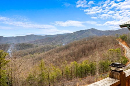 View from Four Seasons Grand, a 5 bedroom cabin rental located in Pigeon Forge