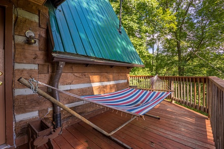 Hammock on the Deck at Soaring Heights