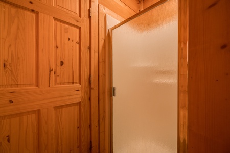 Shower at Lazy Bear Lodge