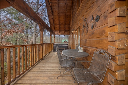 Loft deck at Fox Ridge, a 3 bedroom cabin rental located in Pigeon Forge