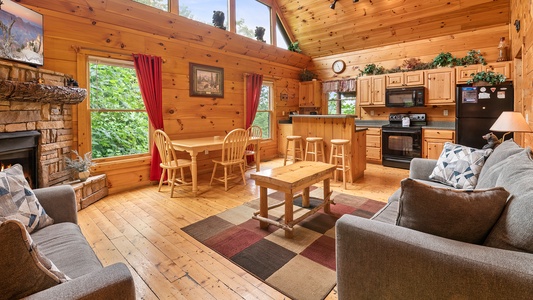 at tranquility a 2 bedroom cabin rental located in gatlinburg