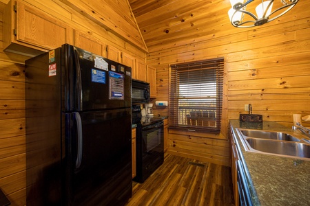 Kitchen Appliances at Top Of The Way, a 2 bedroom cabin rental located in pigeon forge